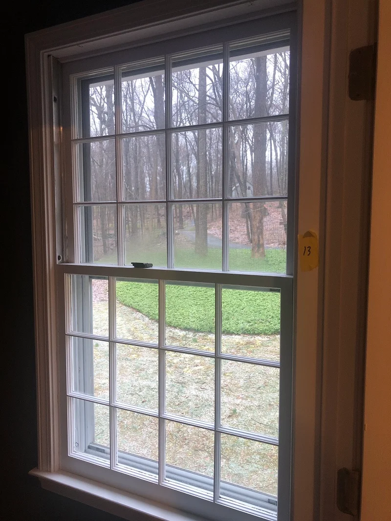 These wood double hungs in Redding, CT allow cold air inside